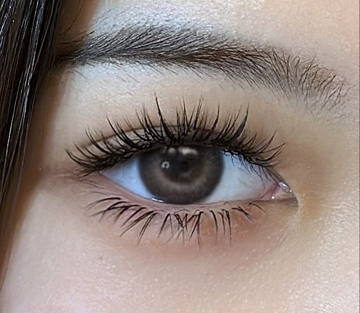 Eyelash extension, beautiful eyes