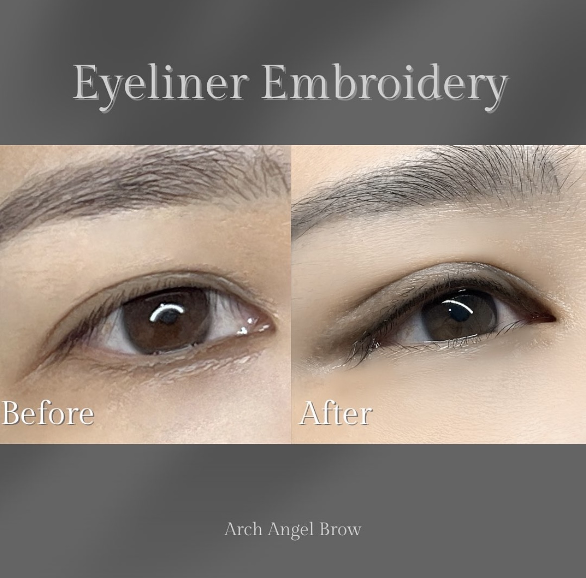 Eyeliner embroidery