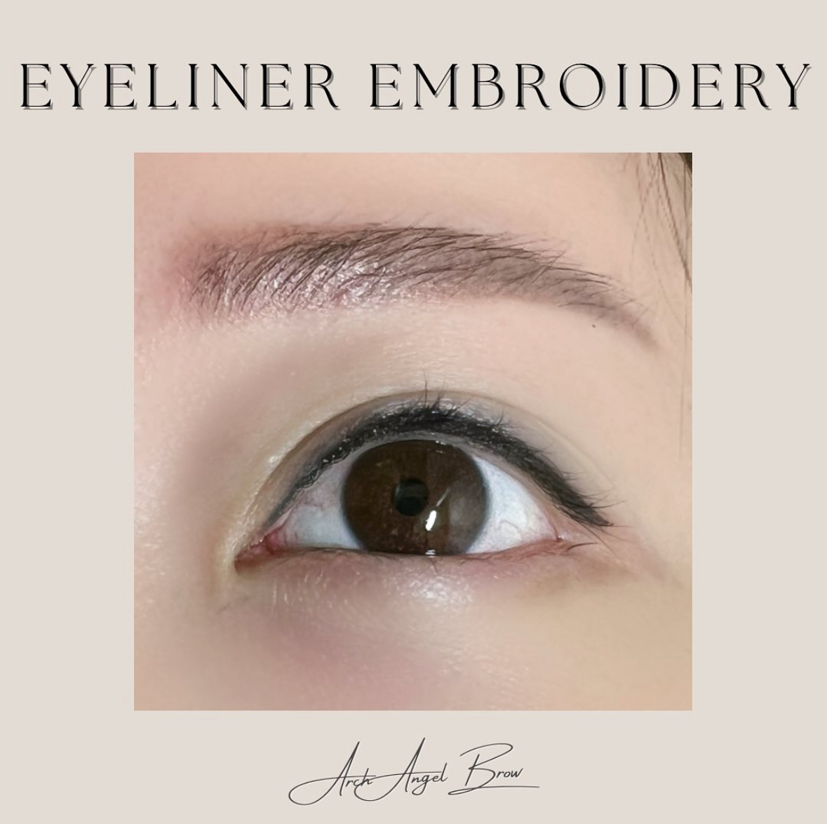 Eyeliner embroidery