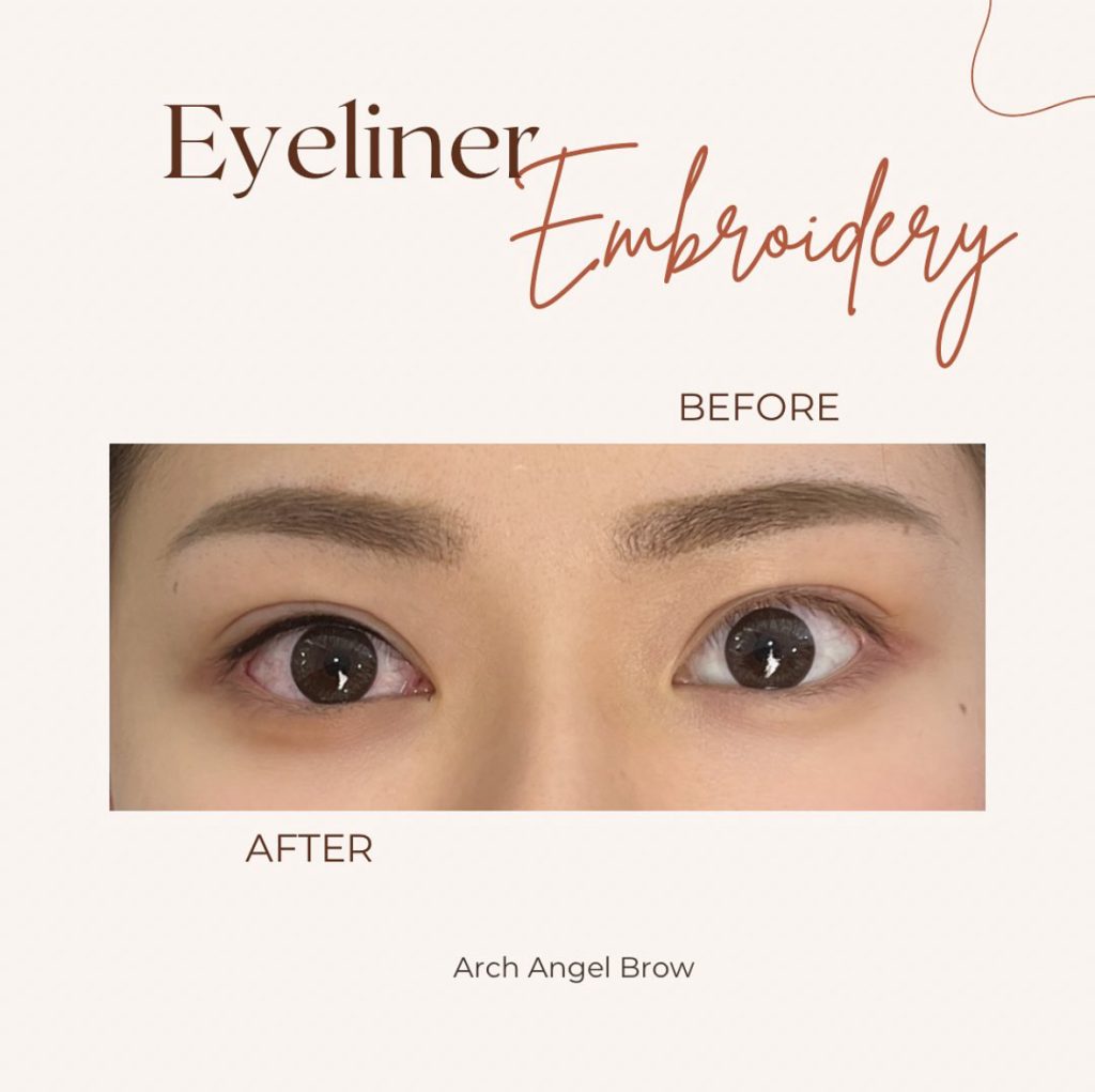 Eyeliner embroidery