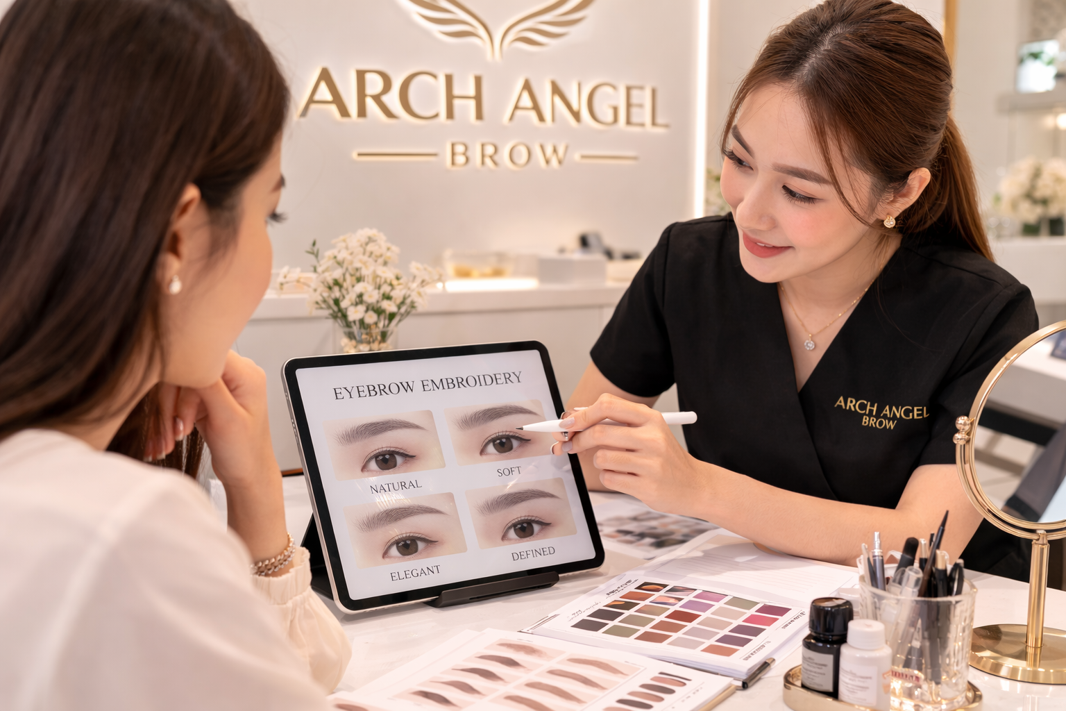 Eyebrow embroidery healing process day by day Singapore