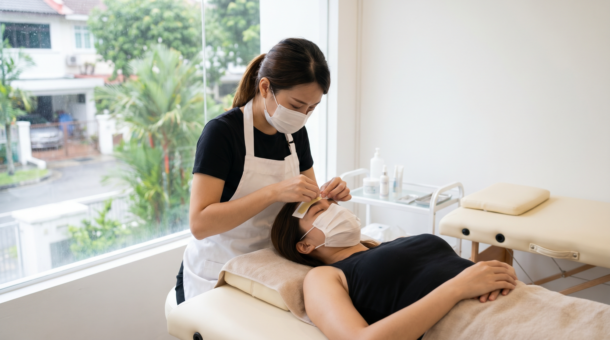 brow waxing singapore