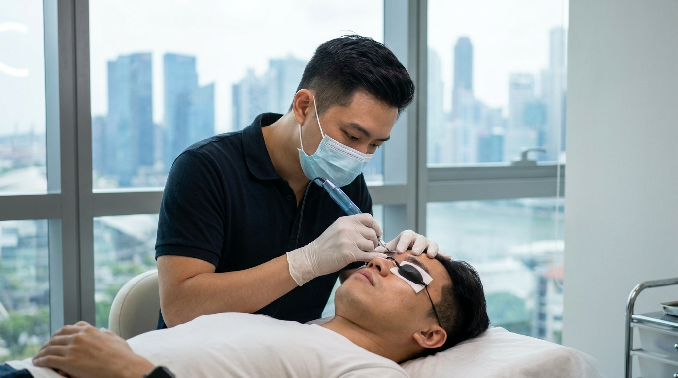 male eyebrow embroidery singapore